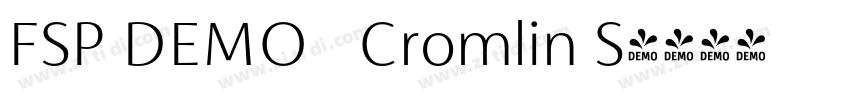 FSP DEMO   Cromlin S字体转换